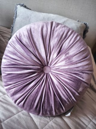 Pack de 2 Cojines efecto terciopelo morado