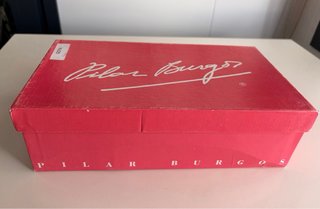 Zapatos Pilar Burgos Talla 35 Seda Verde