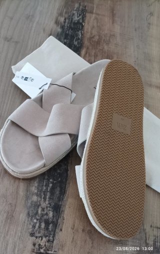 Sandalias Zara Hombre Talla 44 Beige Nuevas