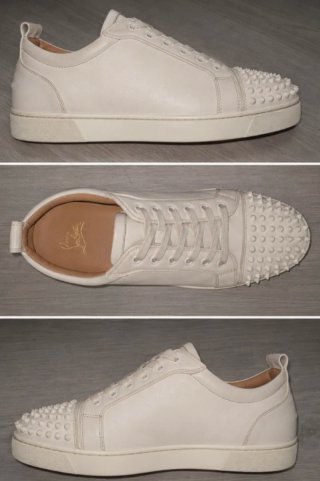 Christian Louboutin Zapatillas Blancas Tachuelas