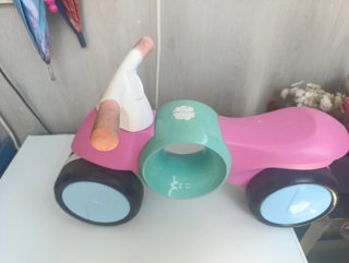 Correpasillos infantil rosa y turquesa