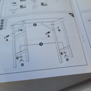 Mesa de trabajo plegable