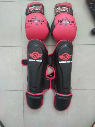 Guantes y espinilleras CUSTOM FIGHTER