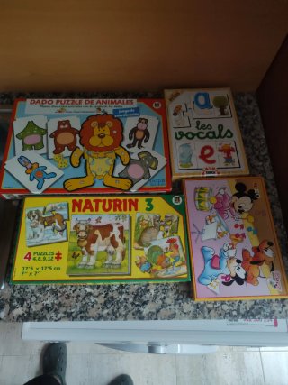 Lote 4 Puzzles Infantiles Educativos