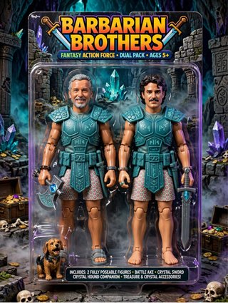 Figuras de Acción Barbarian Brothers Dual Pack