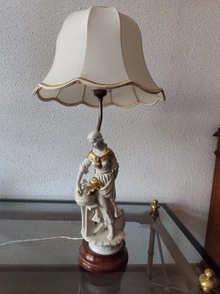 Lámpara de mesa decorativa porcelana