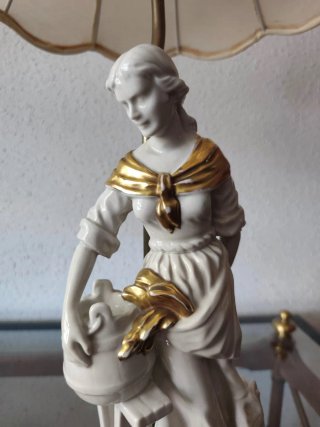 Lámpara de mesa decorativa porcelana