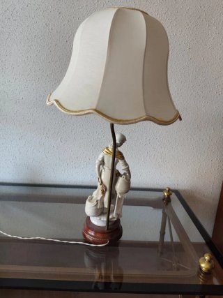 Lámpara de mesa decorativa porcelana