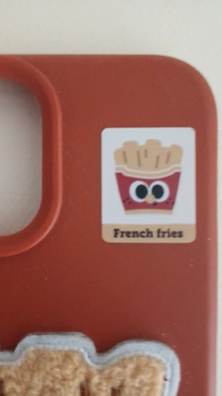 Funda iPhone Patatas Fritas Bordado