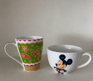 Tazas de cerámica con diseño