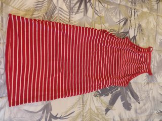 Vestido premamá rayas rojas SHEIN