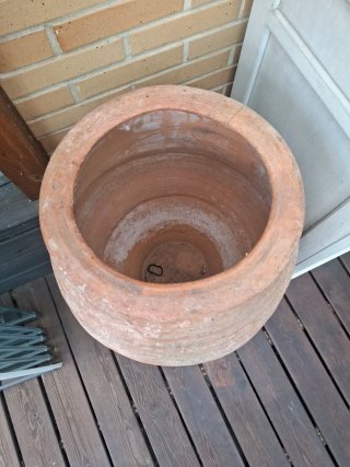 Jarrón de terracota grande