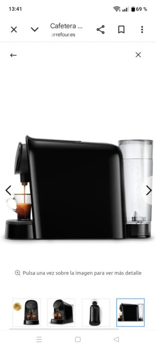 Cafetera LOR Barista Piano  Cápsulas