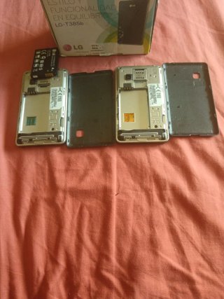 Lote 2 Teléfonos Móviles LG T385b Negros