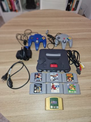 Lote Nintendo64 +7juegos+ 2 mandos+ Expansion Pack