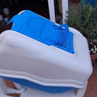 Gatera Eco Azul y Blanca