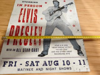 Placa Metálica Elvis Presley Show