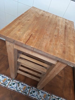 Mesa Auxiliar Cocina IKEA Madera