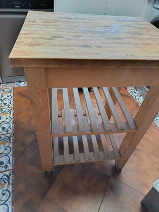 Mesa Auxiliar Cocina IKEA Madera