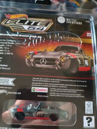 Hot wheels Mercedes 300 SL Elite 64