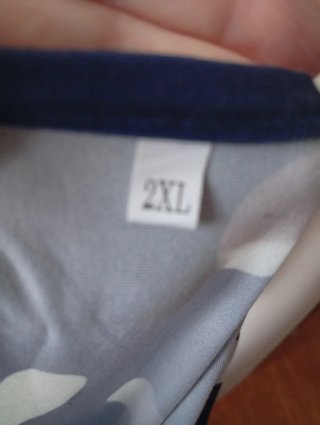 Vestito sottoveste blu a pois bianchi