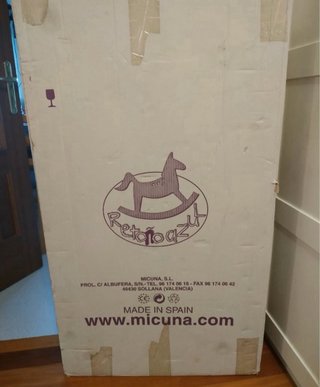 Cuna madera lacada blanco