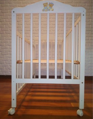 Cuna madera lacada blanco