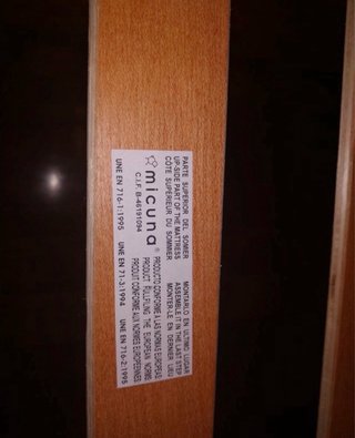 Cuna madera lacada blanco