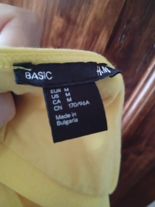 Top H&M giallo donna