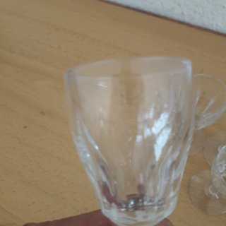 6 COPAS DE LICOR CHUPITOS CRISTAL TALLADO