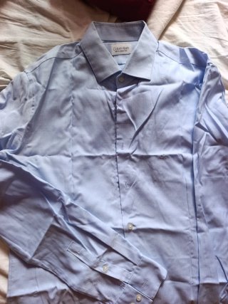 Camisa Calvin Klein Azul Cielo Talla 39/15.5