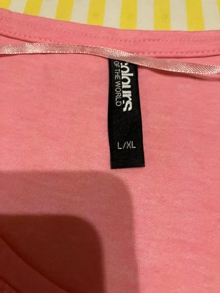 Maglietta donna rosa con stampa tropicale
