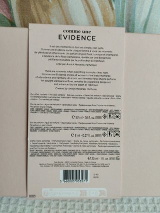 Comme une EVIDENCE cofre