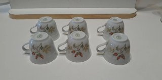 6 tazzine caffè con piattini porcellana Tognana