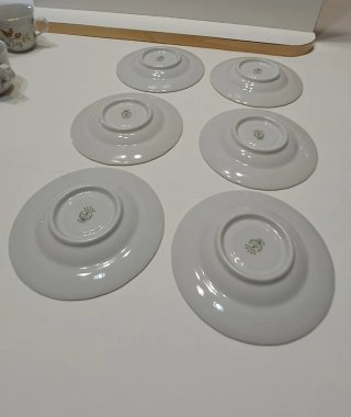 6 tazzine caffè con piattini porcellana Tognana