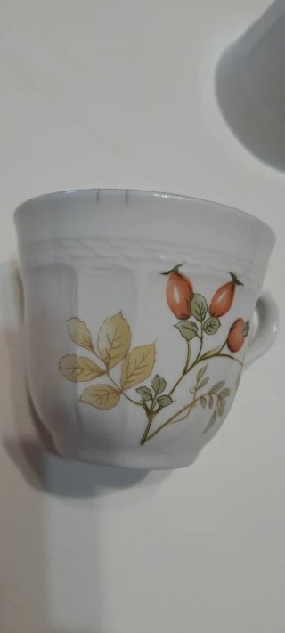 6 tazzine caffè con piattini porcellana Tognana