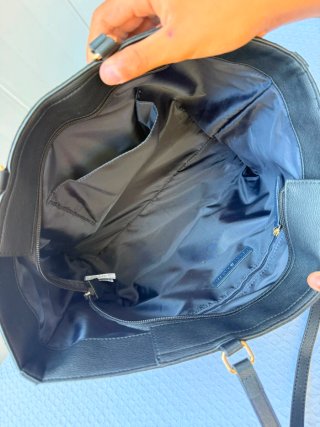 Bolso Tote Tommy Hilfiger Negro y Beige Nuevo