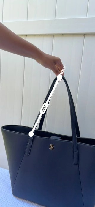 Bolso Tote Tommy Hilfiger Negro y Beige Nuevo
