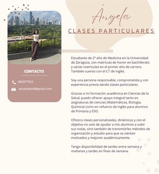 Clases particulares y de refuerzo.