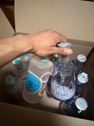 Bottiglie vuote di Gin - Set da collezione