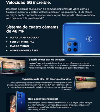 Motorola Moto G 5G Plus, 6,7", 6GB - 128GB, libero