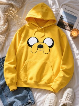 Sudadera Amarilla con Cara de Jake el Perro