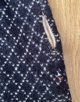 Cárdigan Lacoste con Estampado Jacquard Nórdico