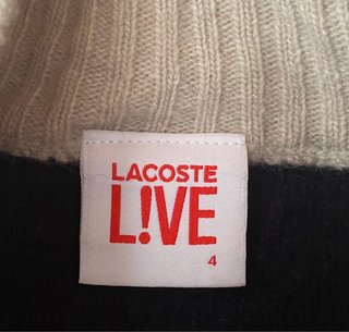 Cárdigan Lacoste con Estampado Jacquard Nórdico
