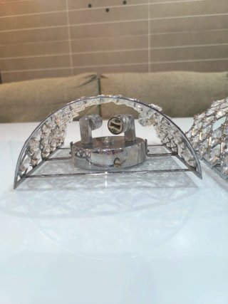 2 apliques de pared cristal modernos