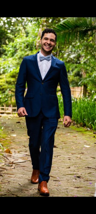 Traje azul chaqueta 38 pantalón 32
