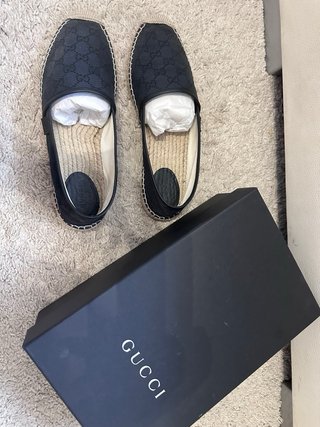 Alpargatas negras Gucci Talla 41 unisex