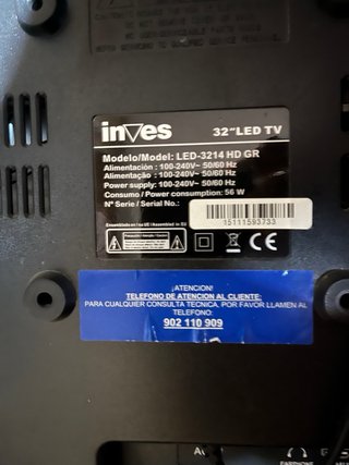 Televisor Inves 32” Negro