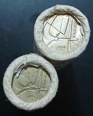 2 Cartuchos 5 Pesetas 1989 y 1990 (Modelo pequeño)