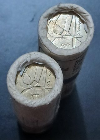 2 Cartuchos 5 Pesetas 1989 y 1990 (Modelo pequeño)